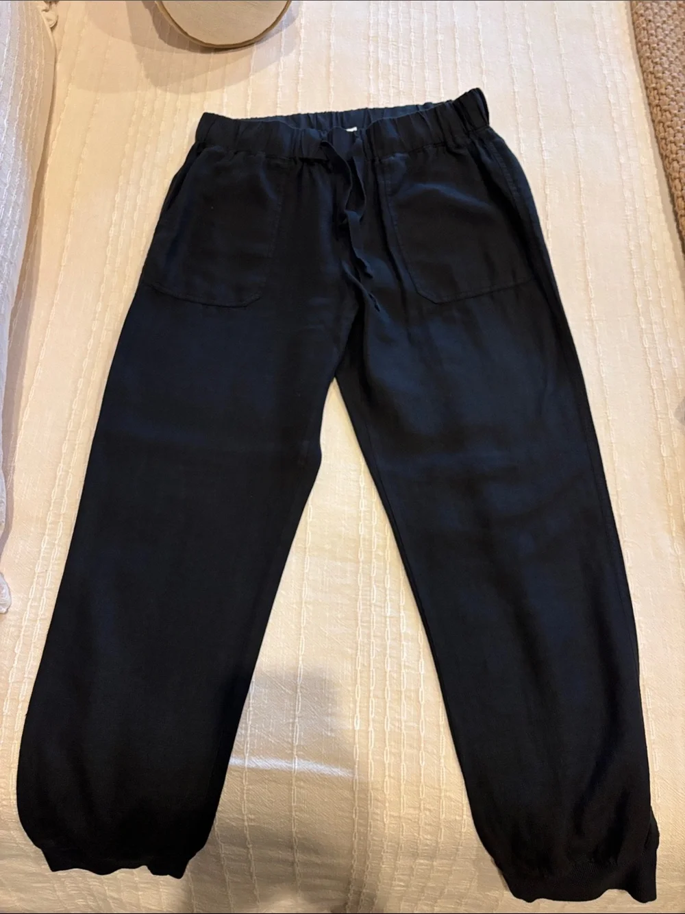 Caslon Black Elastic Waist Jogger Pants Size Small
